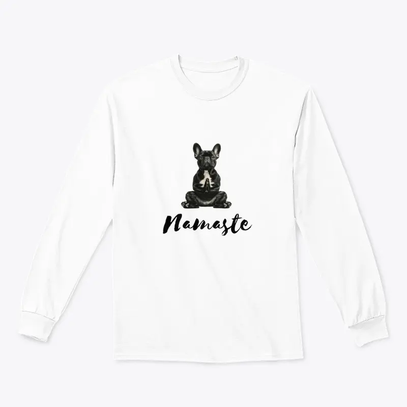 French Bulldog Yoga Shirt Nameste