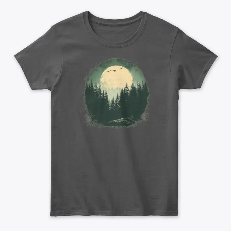 Retro Inspired Night Forest Shirt