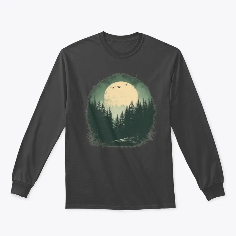 Retro Inspired Night Forest Shirt