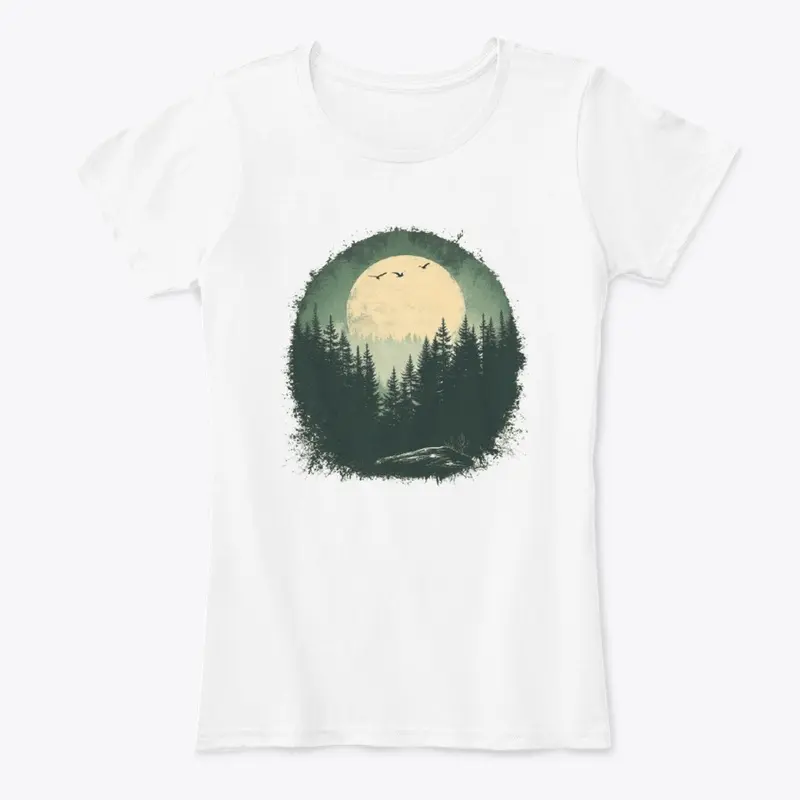 Retro Inspired Night Forest Shirt