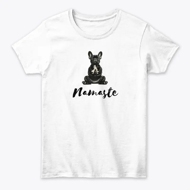 French Bulldog Yoga Shirt Nameste