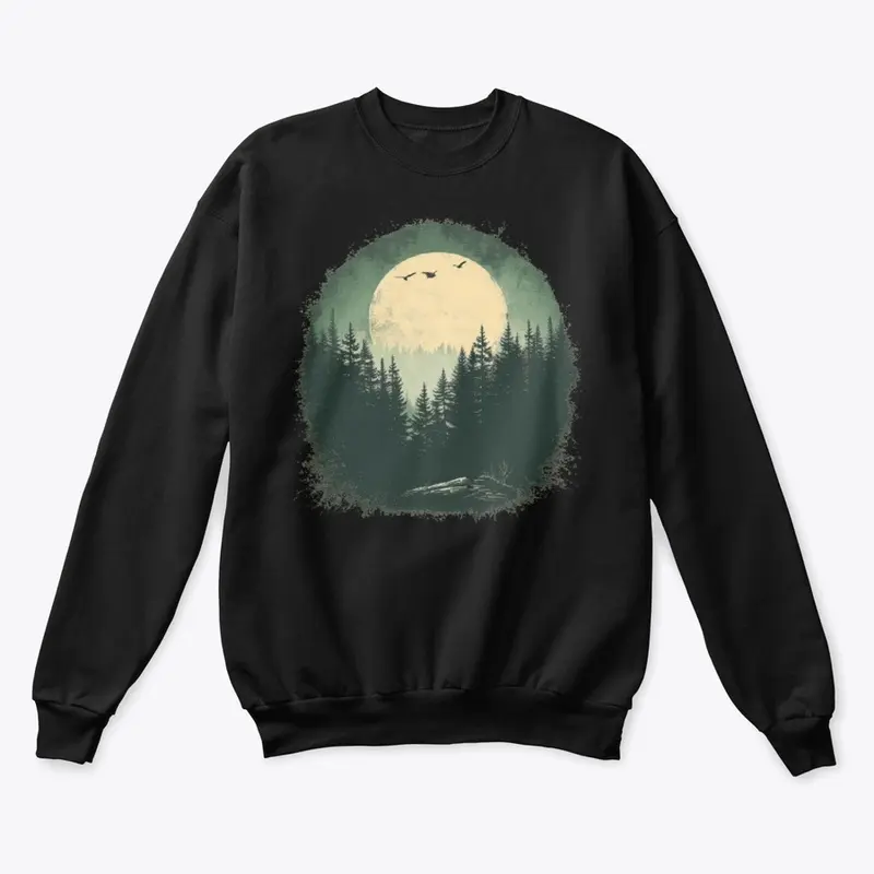 Retro Inspired Night Forest Shirt